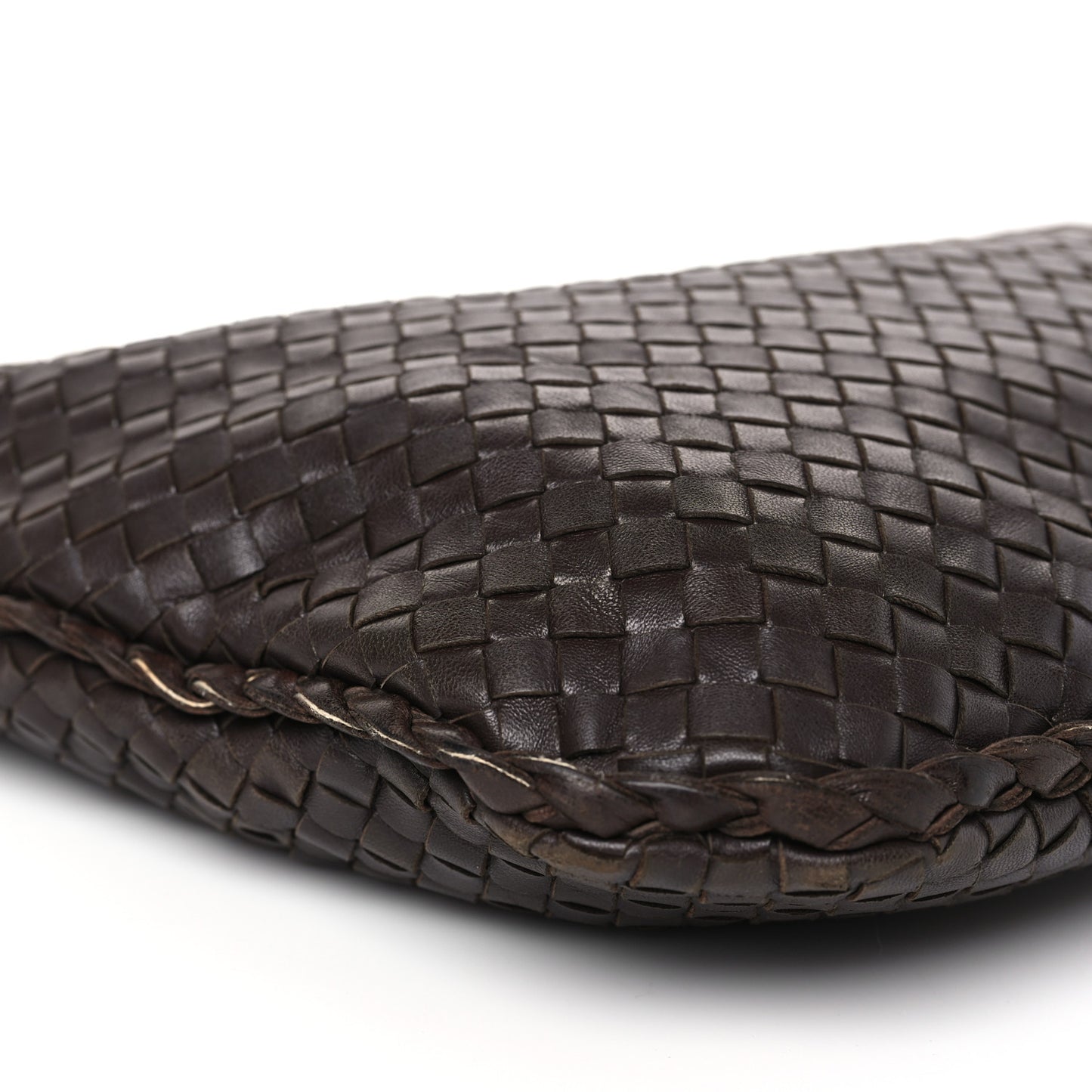 Nappa Intrecciato Medium Veneta Hobo Ebano
