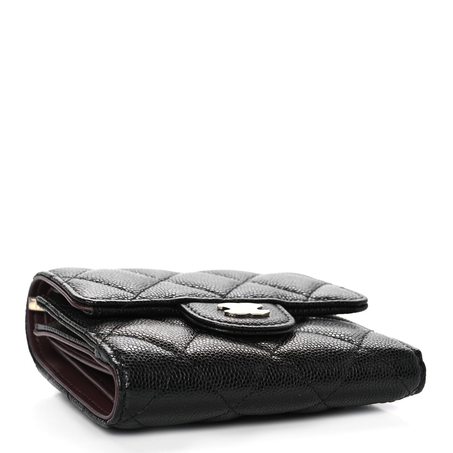 Chanel Caviar Quilted Small Flap Wallet Black 4 of 12