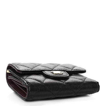 Chanel Caviar Quilted Small Flap Wallet Black 4 of 12
