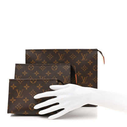 Louis Vuitton Monogram Trio Toilet Pouch Set 3 of 9