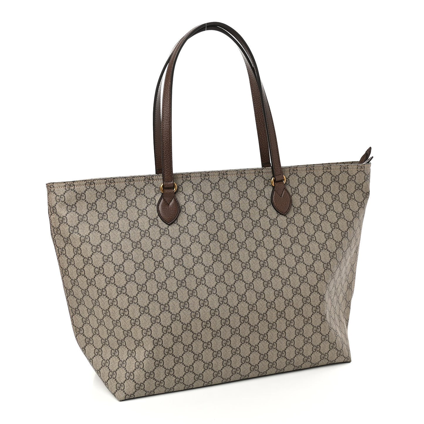 GG Supreme Monogram Medium Ophidia Shopping Tote Ebony