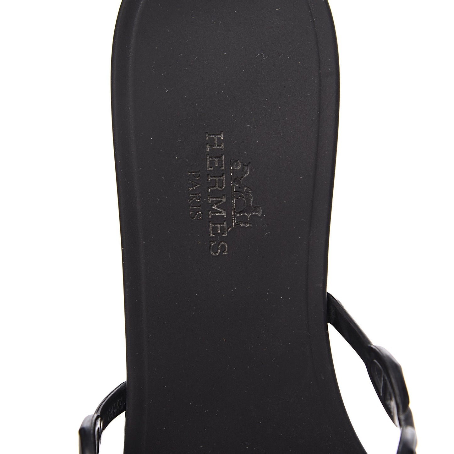 Rubber Chaine d'Ancre Rivage Sandals 37 Black