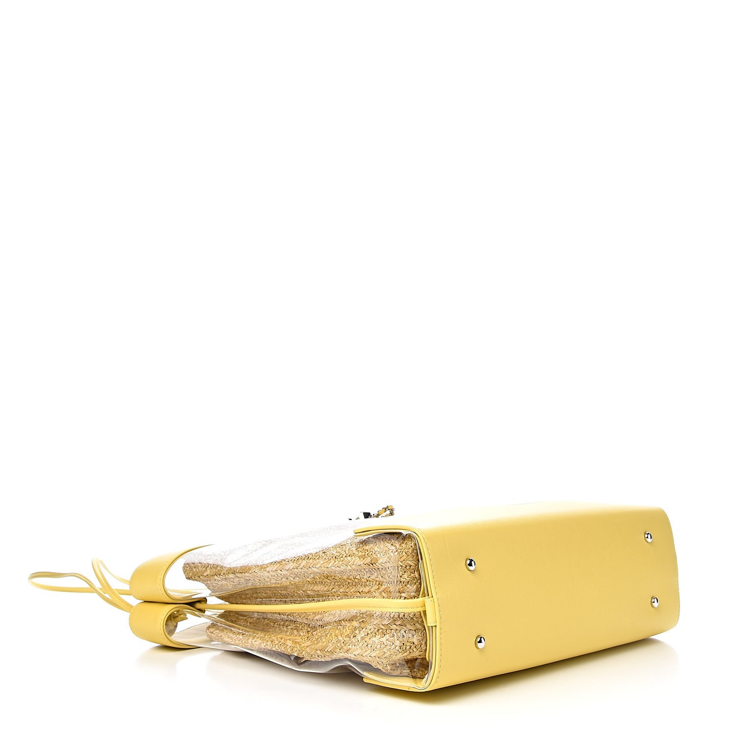 Calfskin PVC 31 Bag Yellow