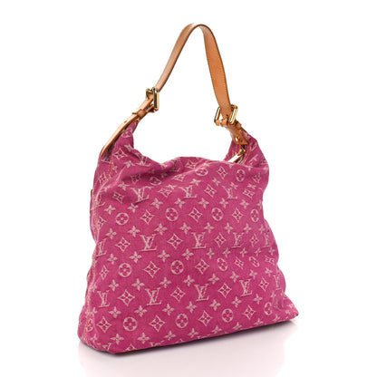 Louis Vuitton Denim Baggy GM Fuchsia 3 of 13