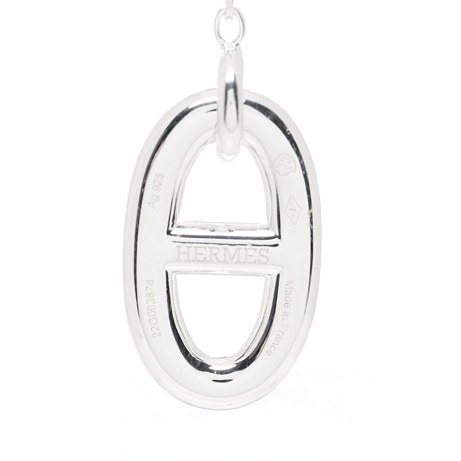 Hermes Sterling Silver Farandole Drop Earrings 6 of 6