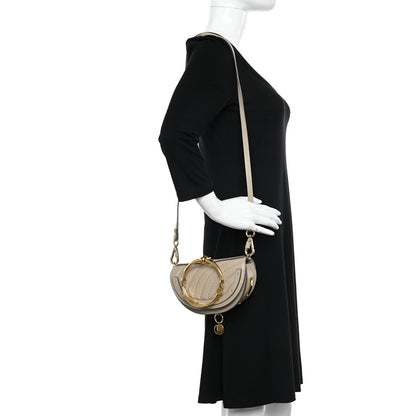 Chloe Calfskin Lambskin Quilted Studded Nile Bracelet Minaudiere Bag 2 of 13