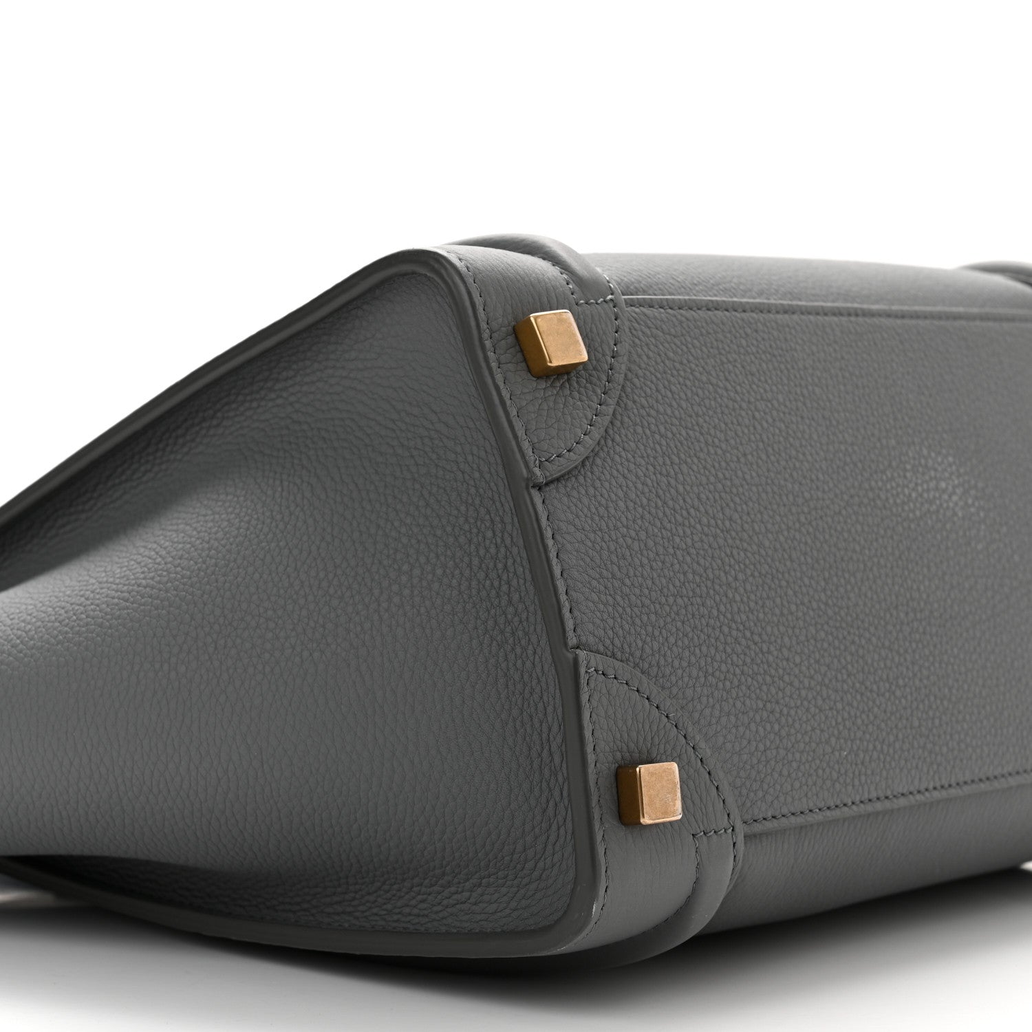 Celine Baby Drummed Calfskin Micro Luggage Kohl 10 of 11