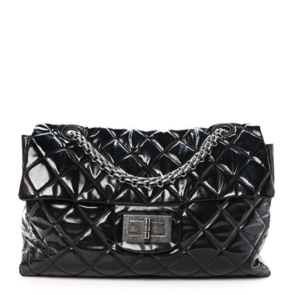 Chanel Vinyl Quilted XXL Reissue Flap Black 1 of 10