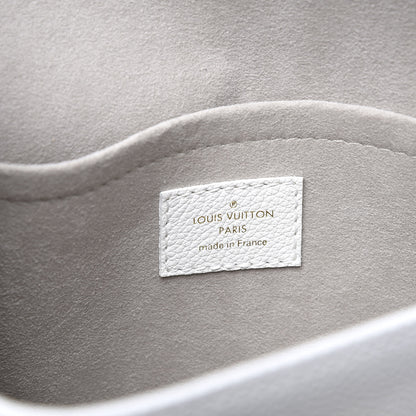 Louis Vuitton Soft Calfskin Mylockme Chain Bag BB White 7 of 9