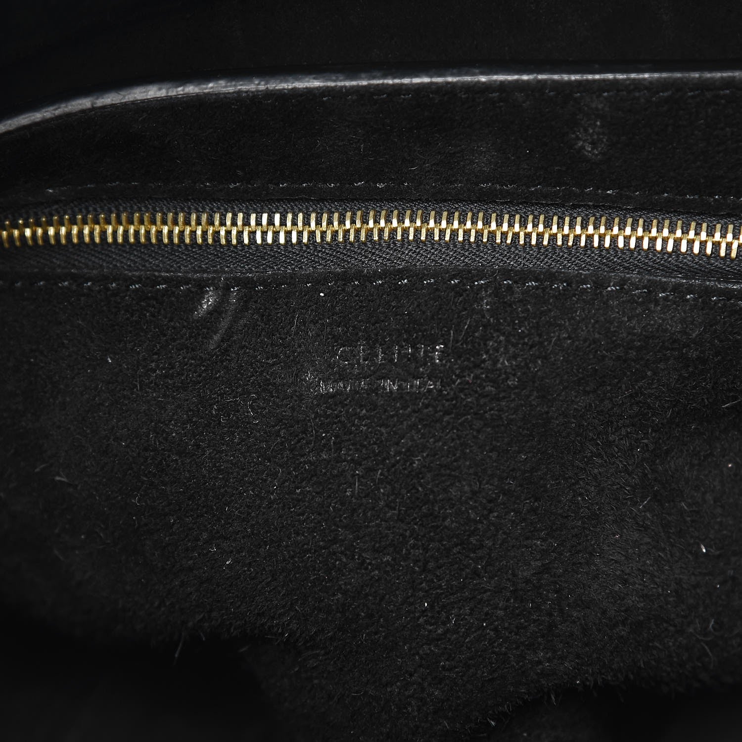Celine Soft Grained Calfskin Small Sangle Bucket Bag Black 6 of 8