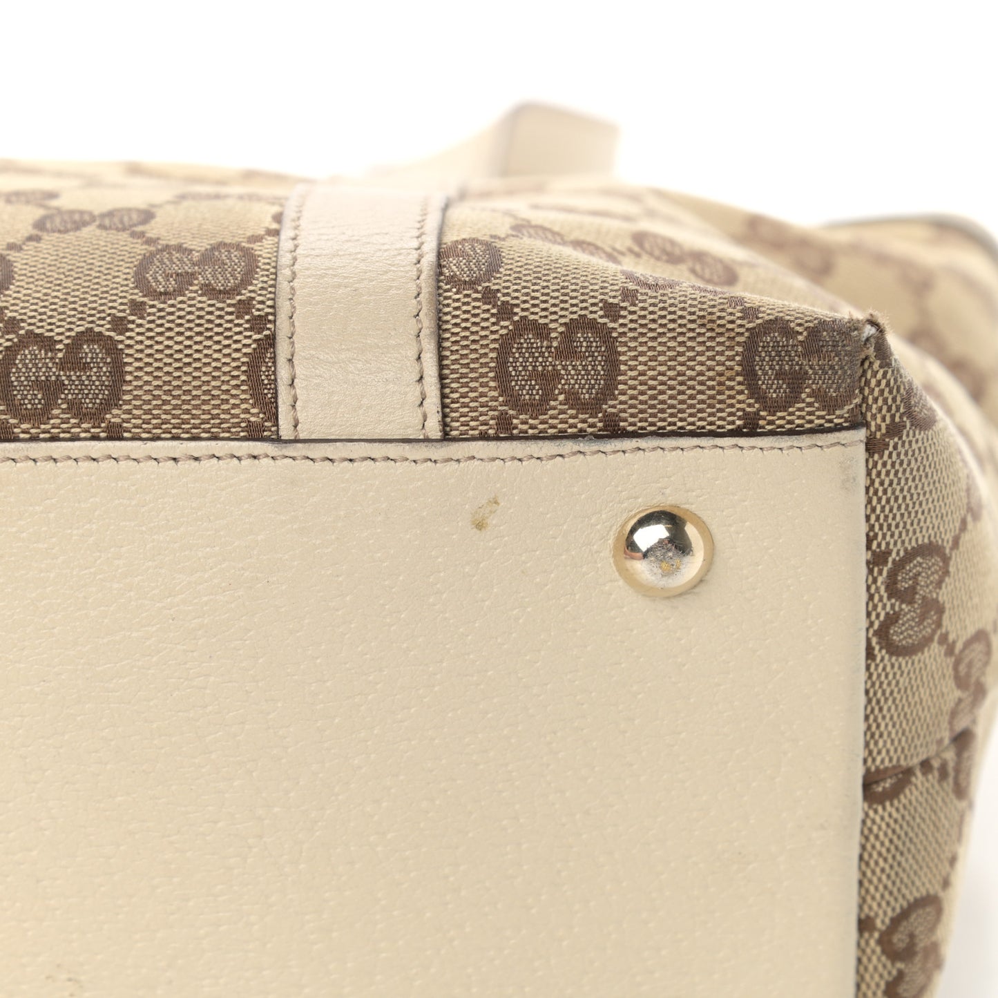 Monogram Medium Abbey Tote Off White