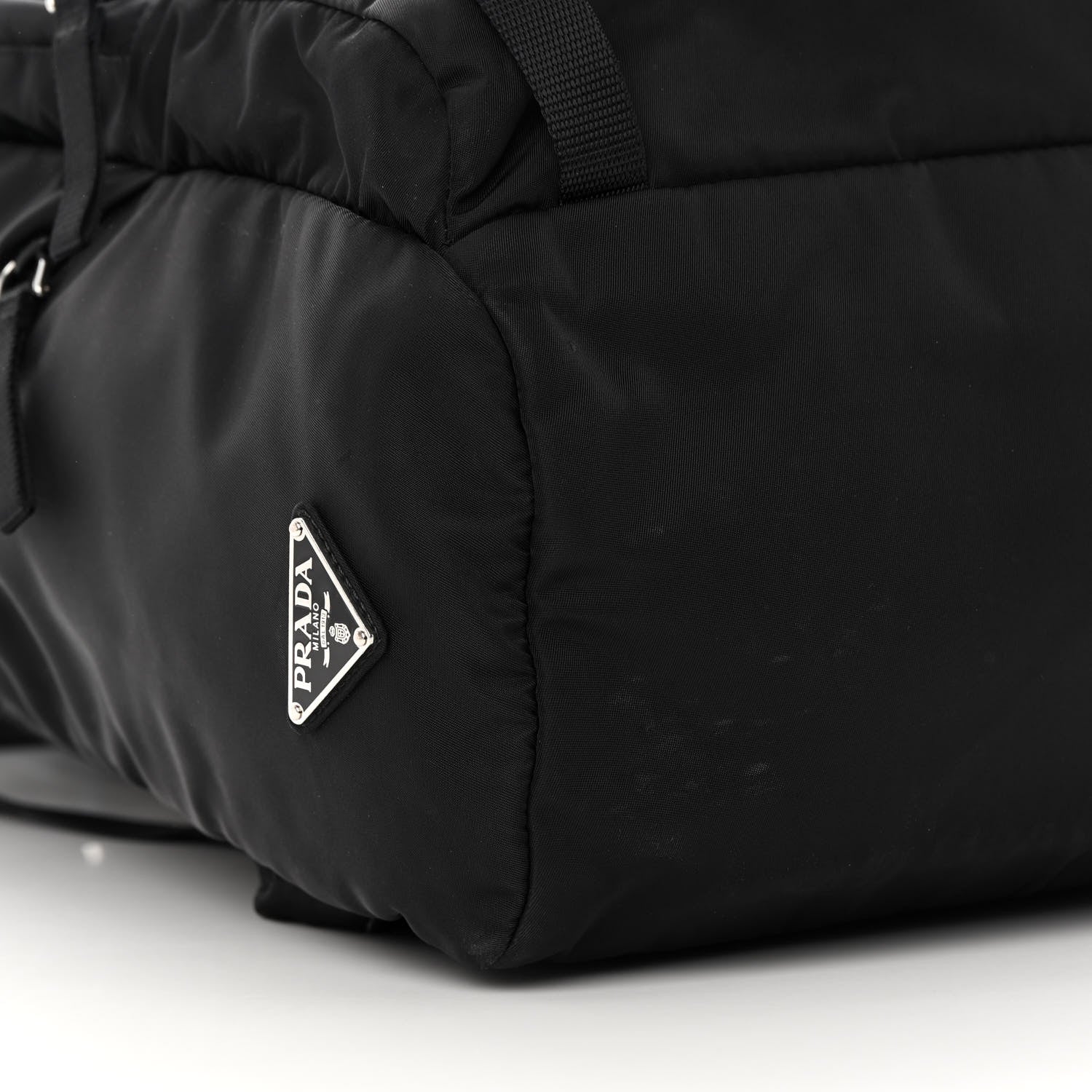 Prada Tessuto Nylon Montagna Double Buckle Backpack Black 10 of 12
