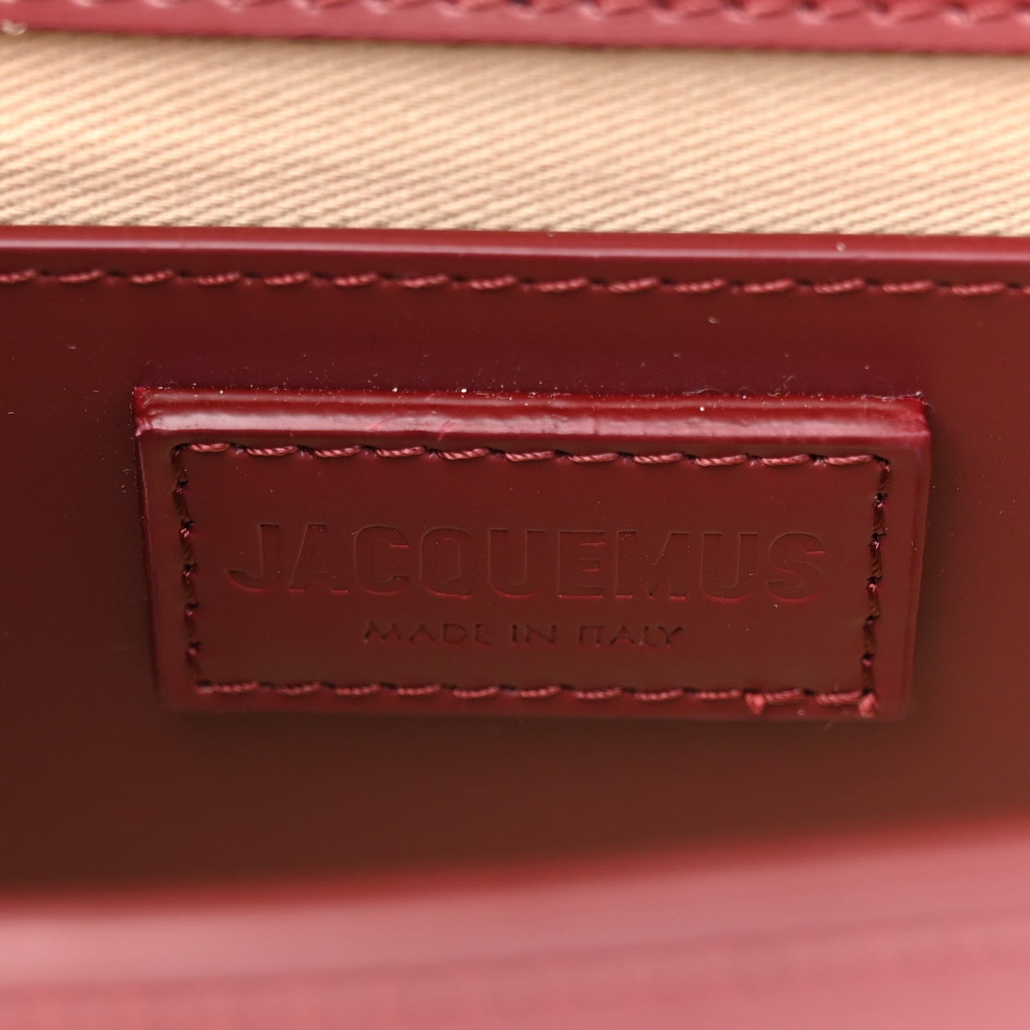 Smooth Calfskin Le Grand Bambino Dark Burgundy