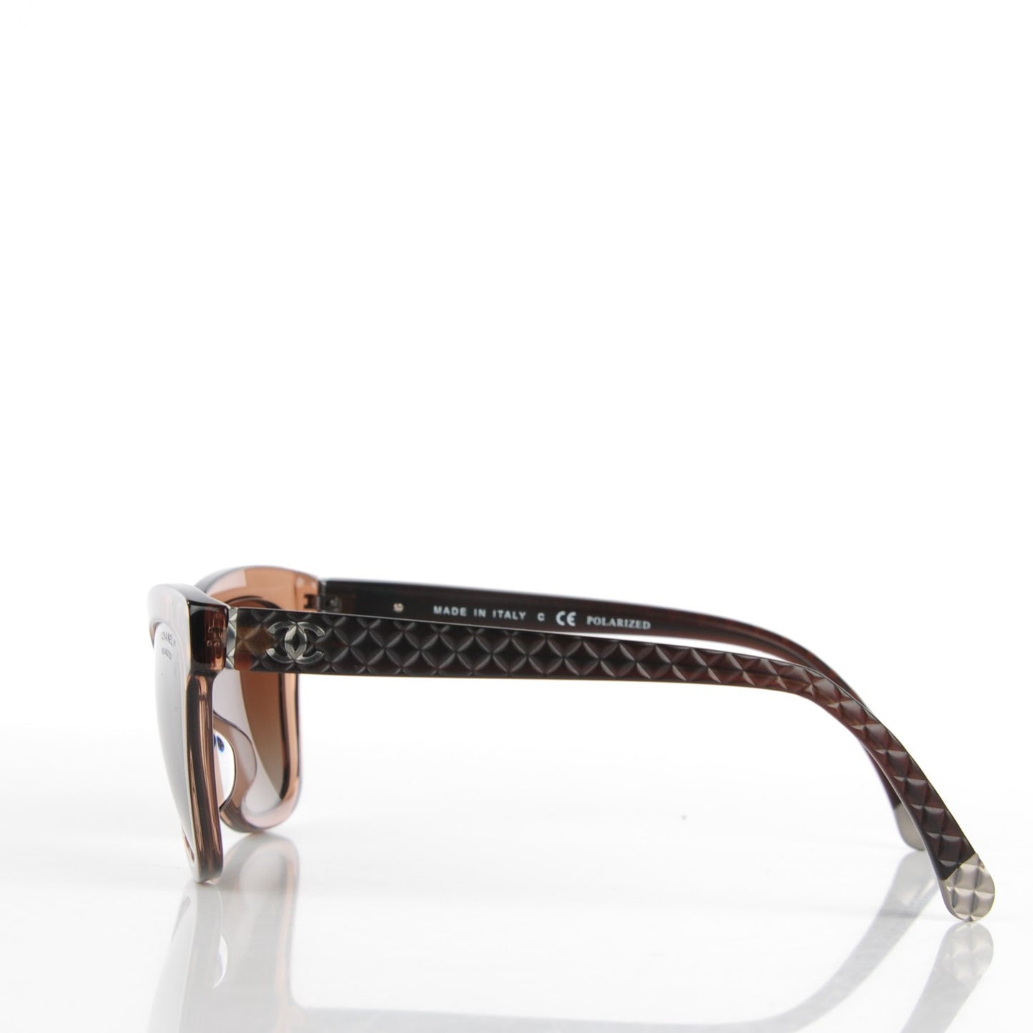 Polarized CC Cat Eye Sunglasses 5330-A Brown