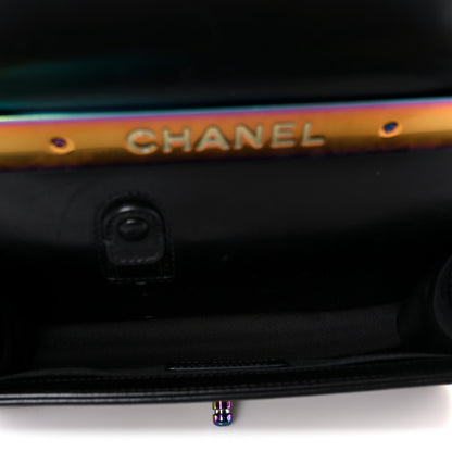 Chanel Lambskin LED Iridescent Metal Medium Boy Flap Black Multicolor 5 of 13