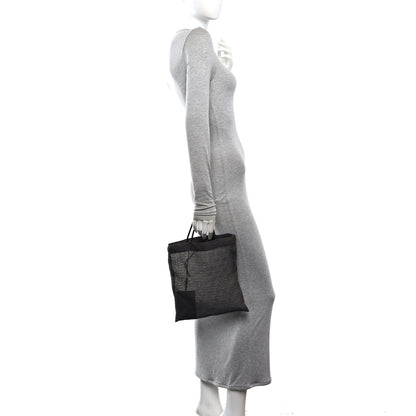 The Row Mesh Saddle Calfskin Mini Barn Tote Bag Blue 2 of 10