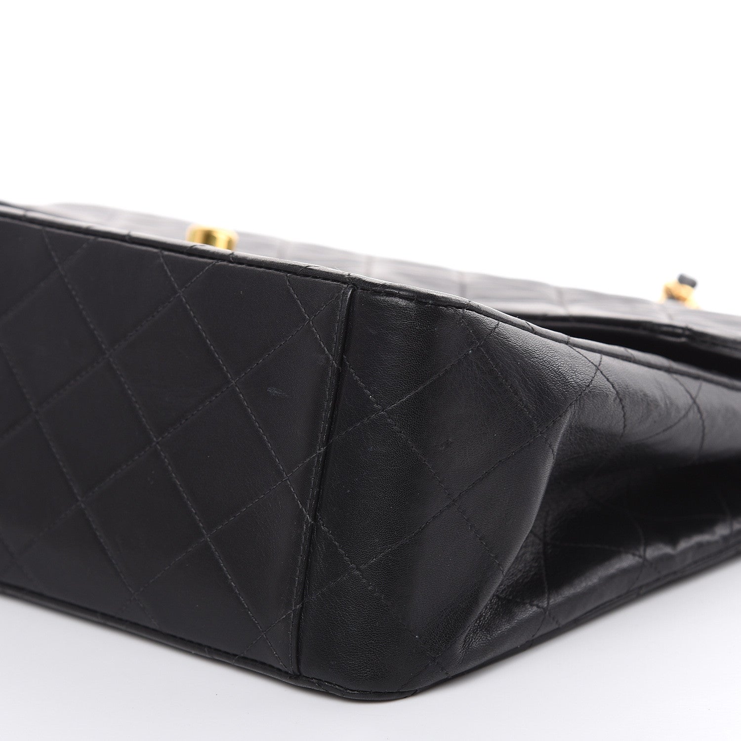 Chanel Lambskin Quilted XL Jumbo Single Flap Black 9 of 18