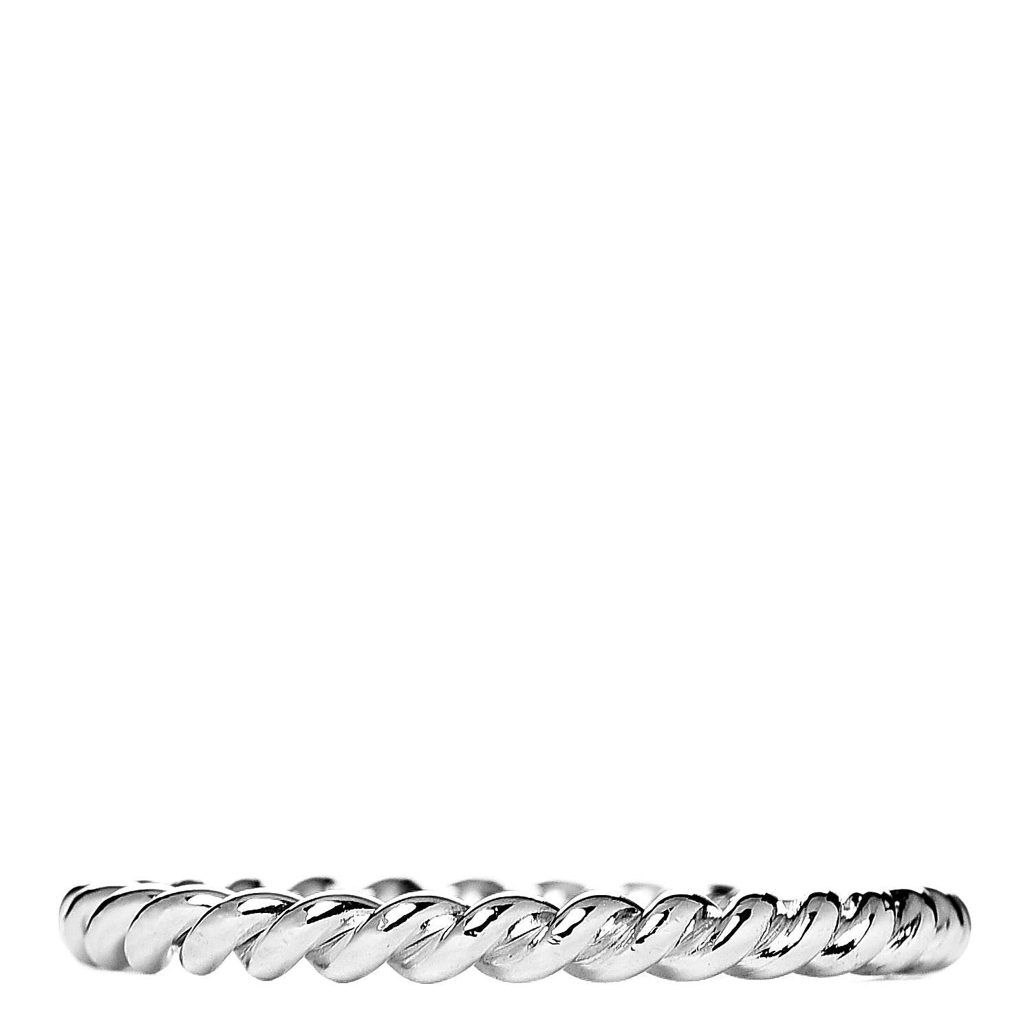 Tiffany Sterling Silver Twist Rope Ring 58 8.5 3 of 5