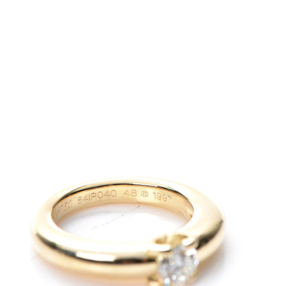 Cartier 18K Yellow Gold Diamond Engagement Ring 48 4.5 7 of 8