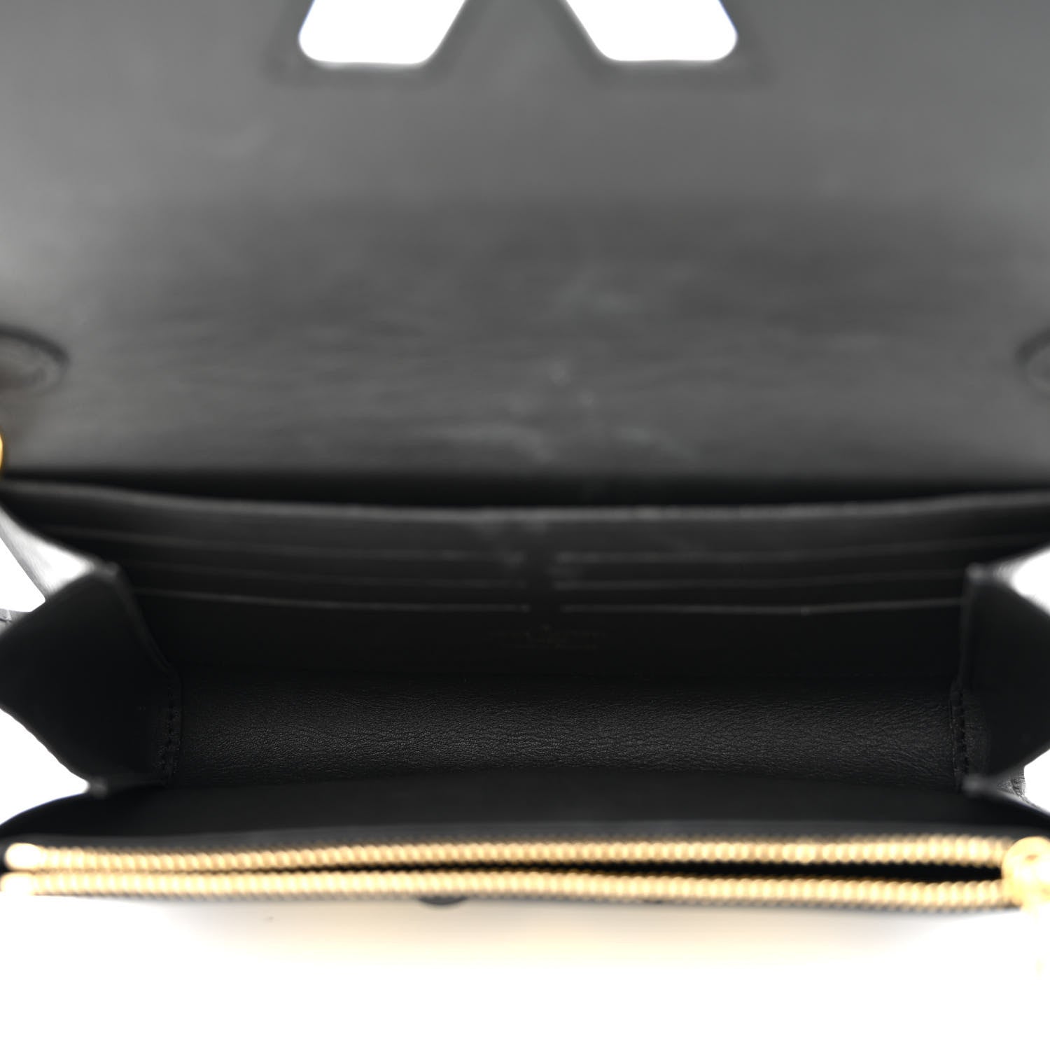 Louis Vuitton Calfskin Twist Chain Wallet Light Gold 5 of 9