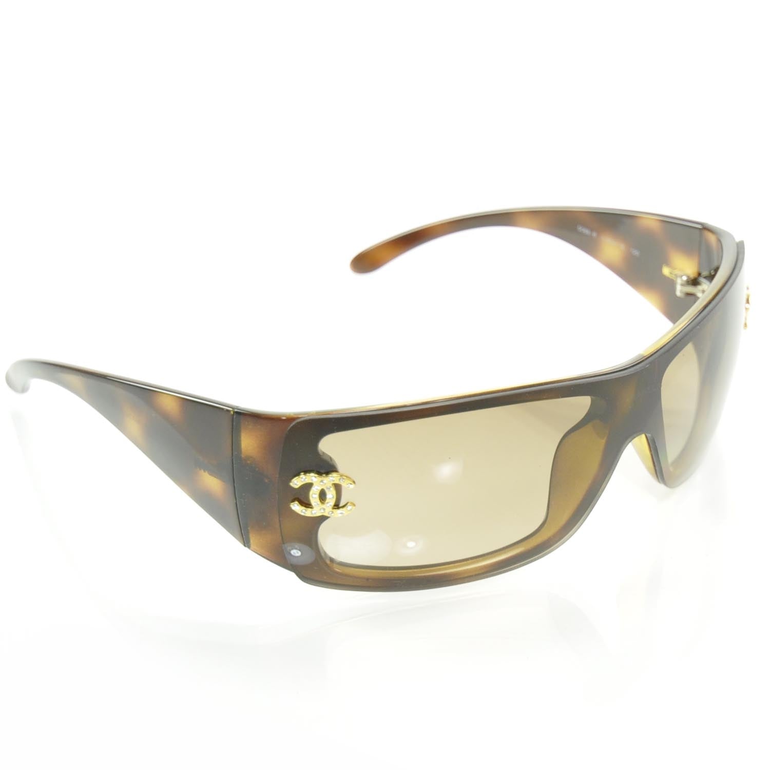 Chanel Tortoise Shell CC Sunglasses 5088 B 1 of 7