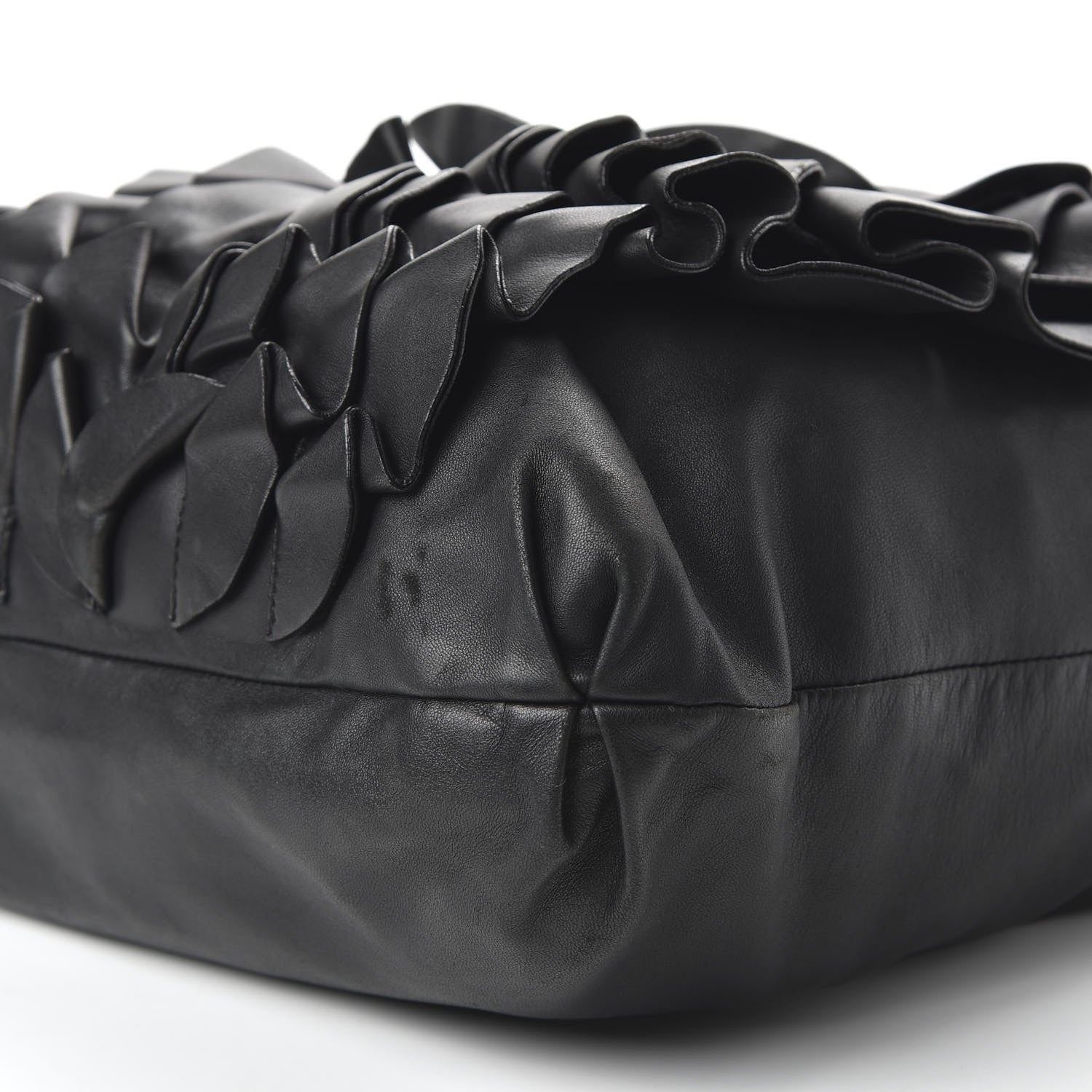 Valentino Garavani Nappa Pleated Tote Black 7 of 9
