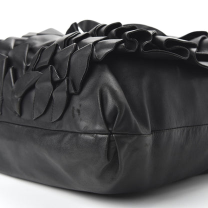 Valentino Garavani Nappa Pleated Tote Black 7 of 9