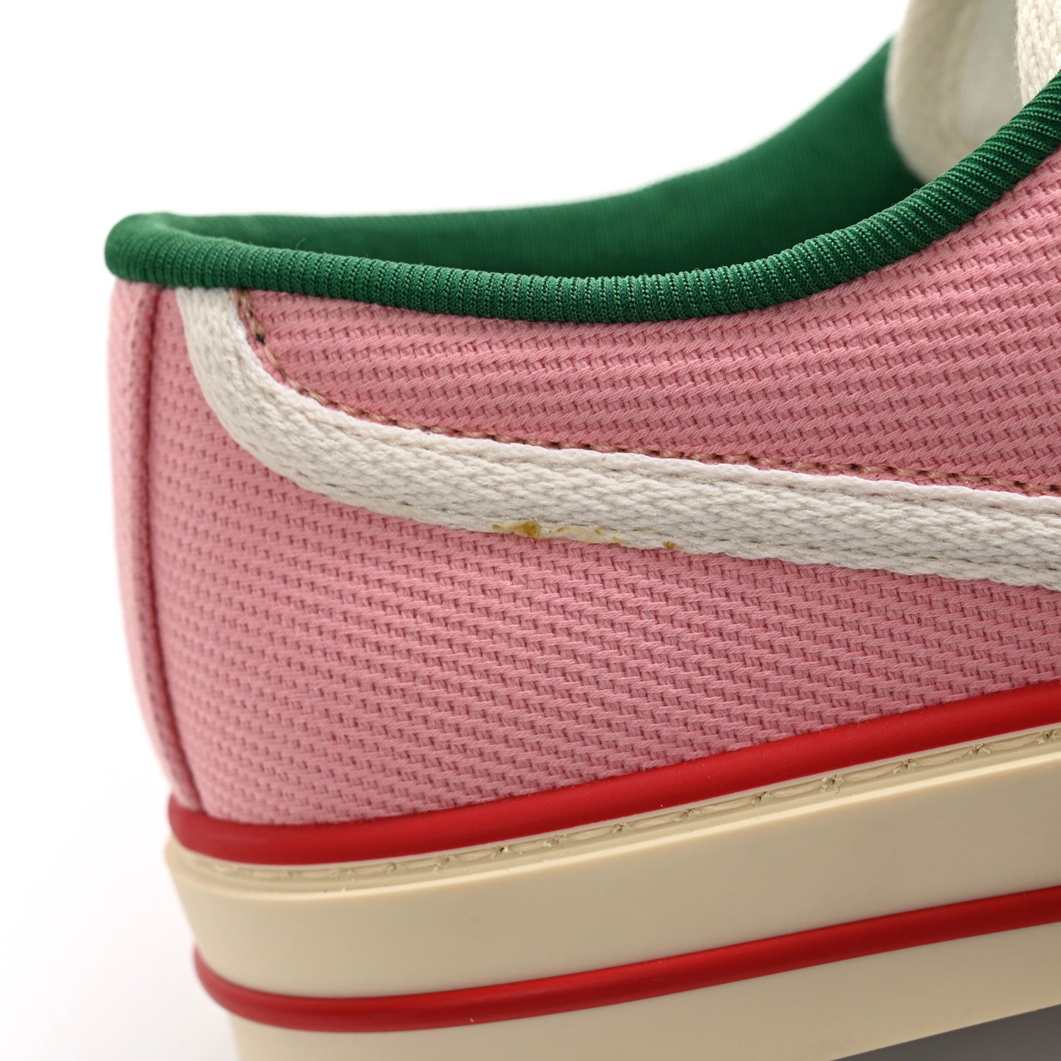 Gucci Canvas Web Womens 1977 Tennis Sneakers 37 Wild Rose Mystic White 8 of 9