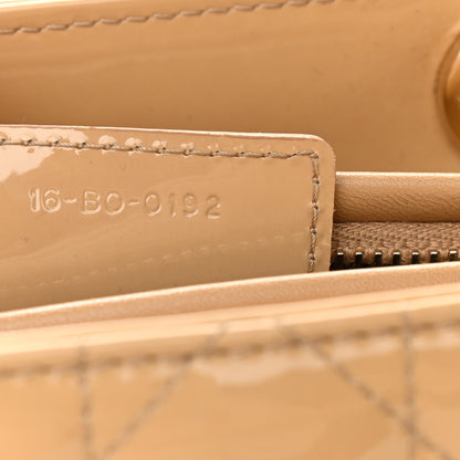 Christian Dior Patent Cannage Medium Lady Dior Beige 10 of 10