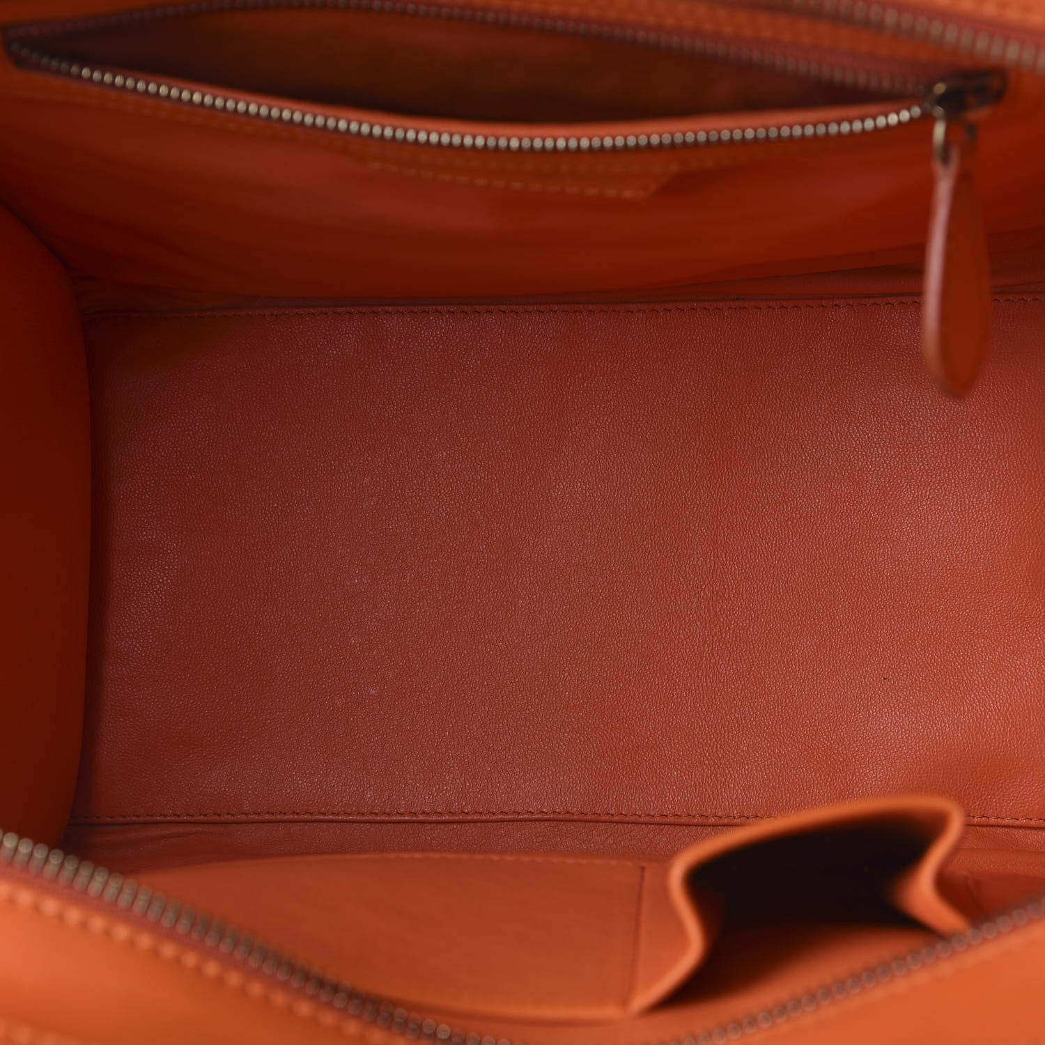 Celine Smooth Calfskin Mini Luggage Bright Orange 5 of 9