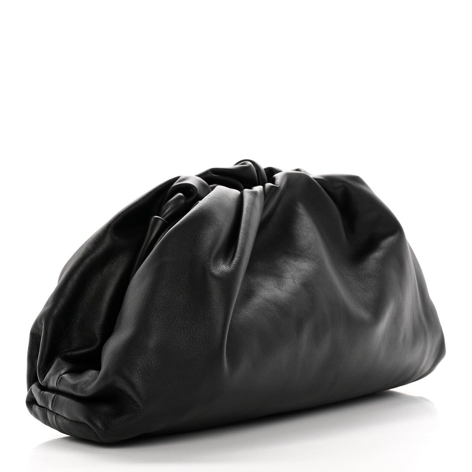 Bottega Veneta Smooth Butter Calf The Pouch Oversized Clutch Black 3 of 7