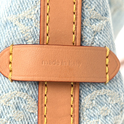 Louis Vuitton Monogram Denim CarryAll PM Sky Blue 8 of 10