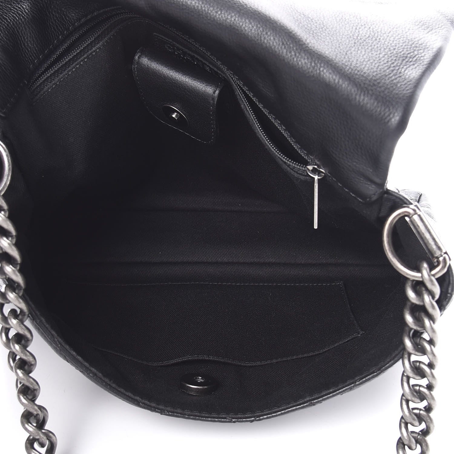 Chanel Calfskin Quilted Couture Messenger Black 5 of 10