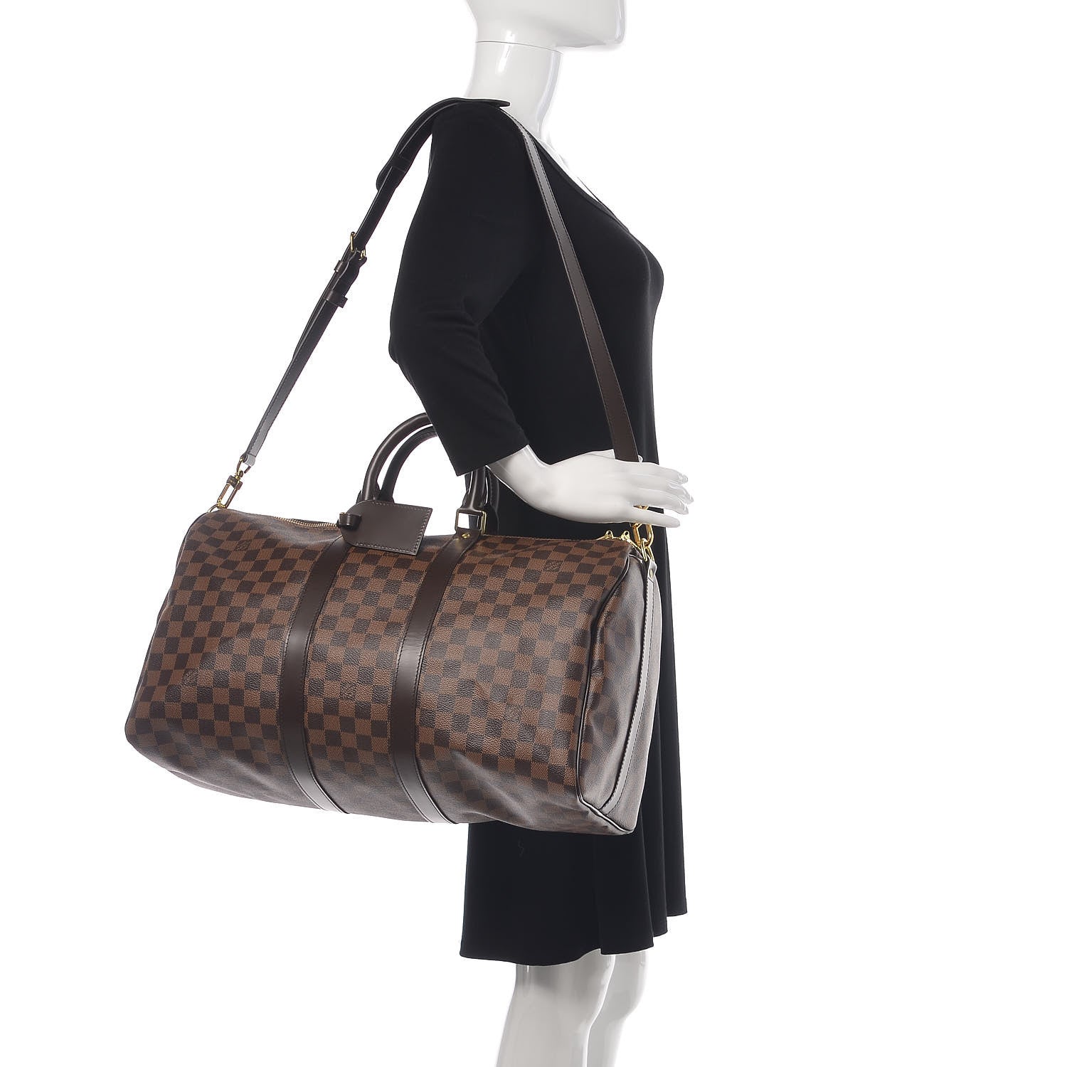 Louis Vuitton Damier Ebene Keepall Bandouliere 45 2 of 9