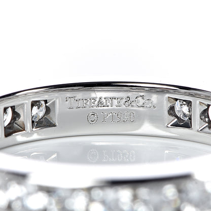 Tiffany Platinum Diamond 3mm Wedding Band Ring 49 5 4 of 4