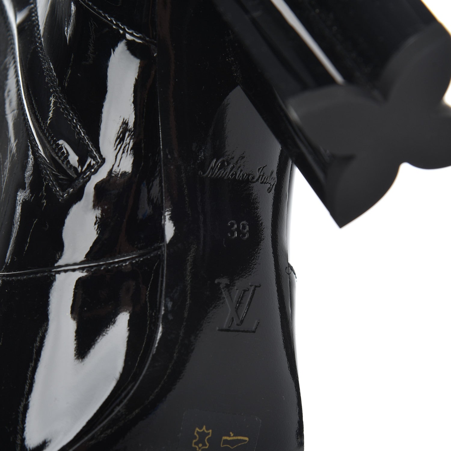 Louis Vuitton Patent Silhouette Ankle Boots 39 Black 9 of 16
