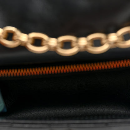 Salvatore Ferragamo Calfskin Quilted Gancini Mini Crossbody Flap Bag Black 5 of 9