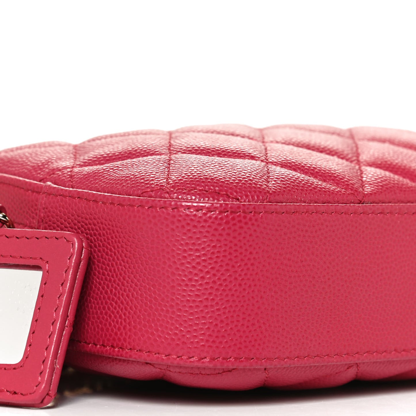 Caviar Quilted Camera Case Dark Pink