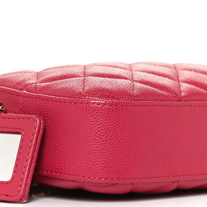 Chanel Caviar Quilted Camera Case Dark Pink 8 of 10