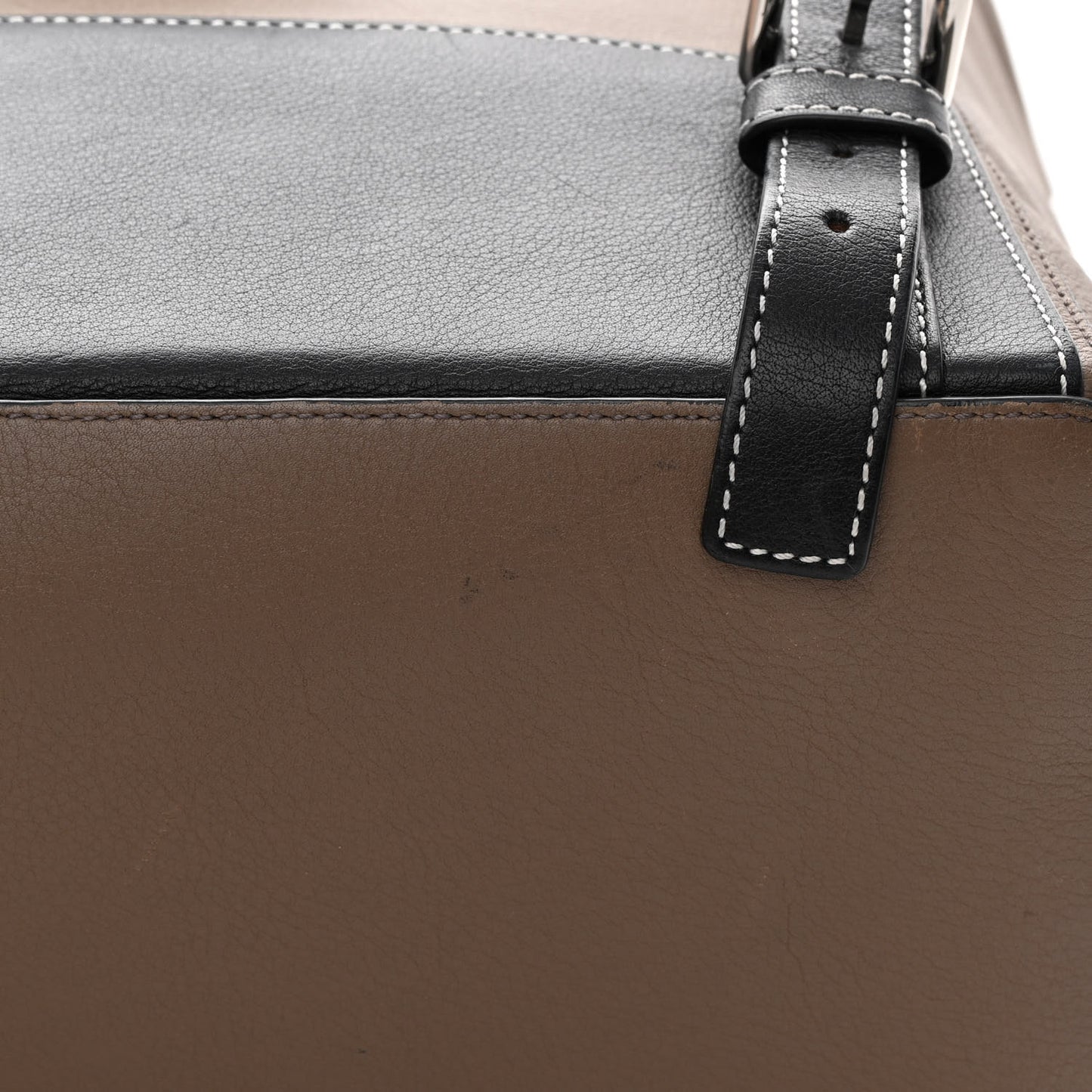 Calfskin Goya Backpack Black Beige