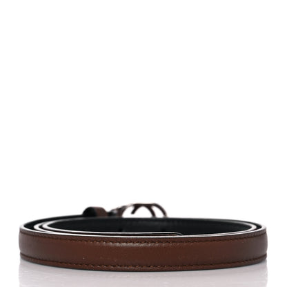 Gucci Moon Calfskin Nickel Interlocking G 20mm Belt 85 34 Brown 2 of 4