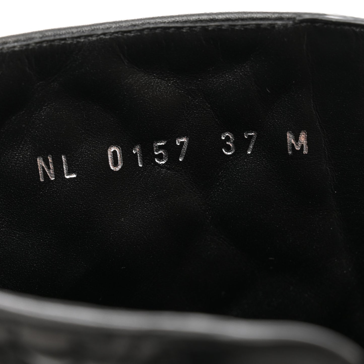 Calfskin Embossed Wonderland Ranger Boots 37 Black