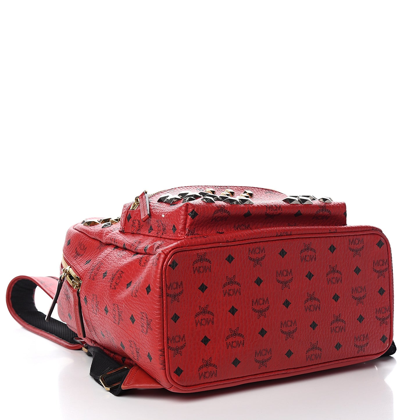 Visetos Studded Medium Stark M Backpack Red