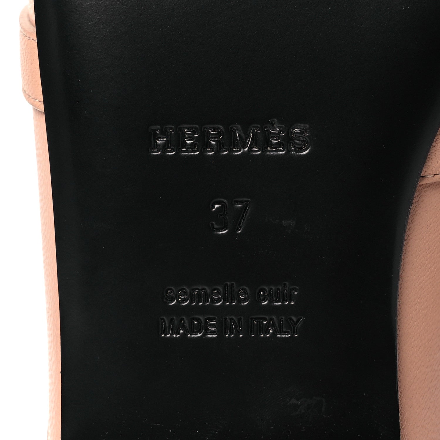 Hermes Calfskin Oz Mules 37 Beige Nude 8 of 12