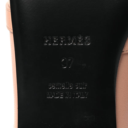 Hermes Calfskin Oz Mules 37 Beige Nude 8 of 12
