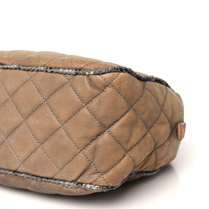 Chanel Iridescent Calfskin Tweed Bowler Bag Brown 10 of 10