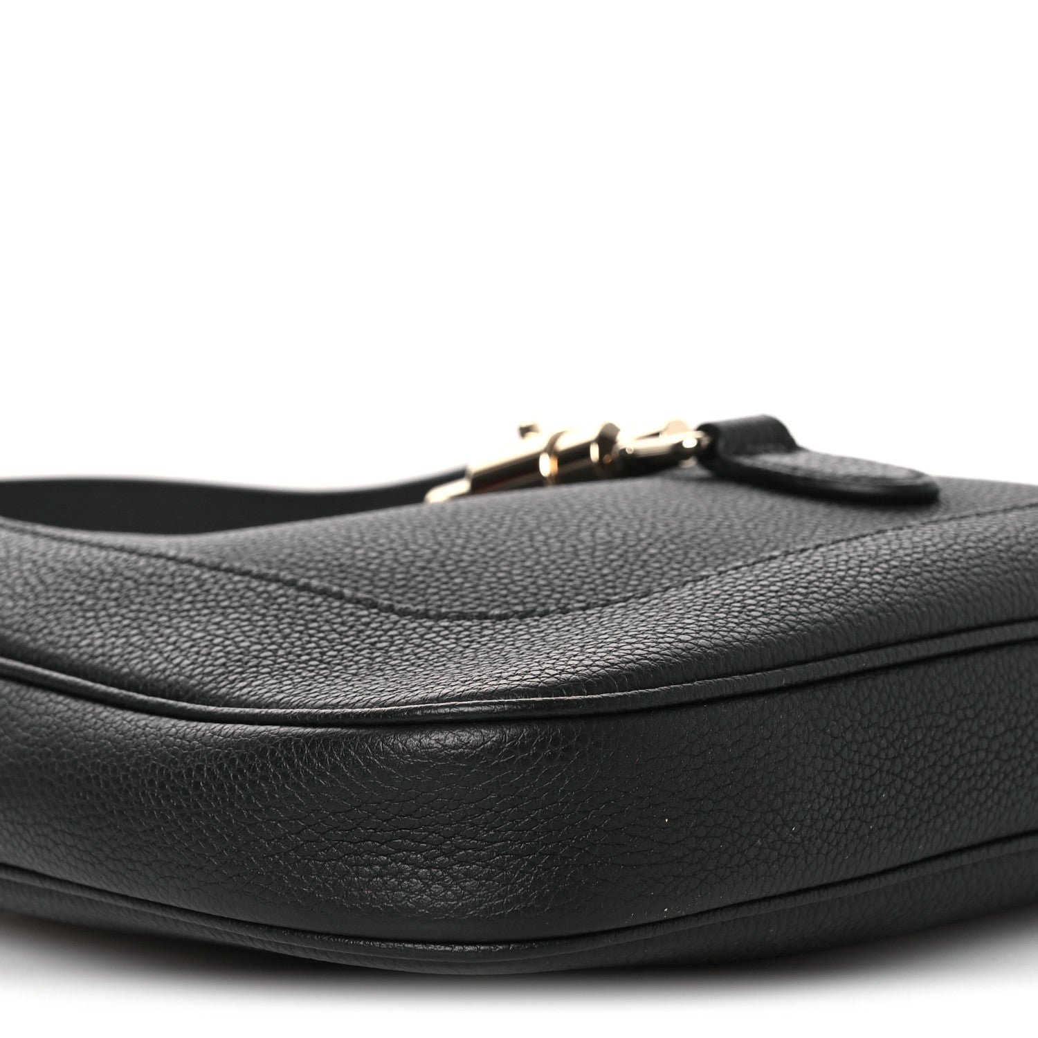 Gucci Grained Calfskin Web Medium Jackie 1961 Hobo Black 8 of 11