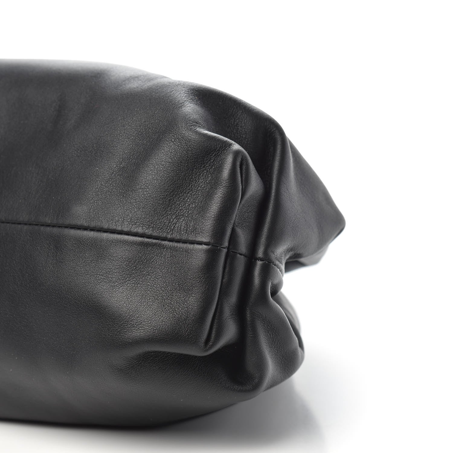 Bottega Veneta Smooth Butter Calf The Pouch Oversized Clutch Black 9 of 9