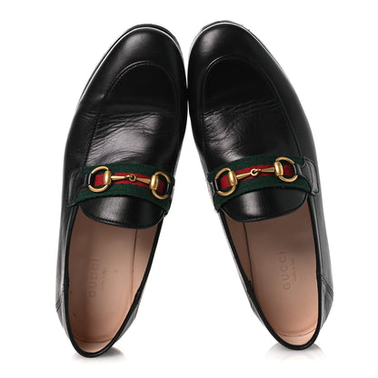 Gucci Malaga Kid Web Womens Horsebit Loafers 36 Black 2 of 13