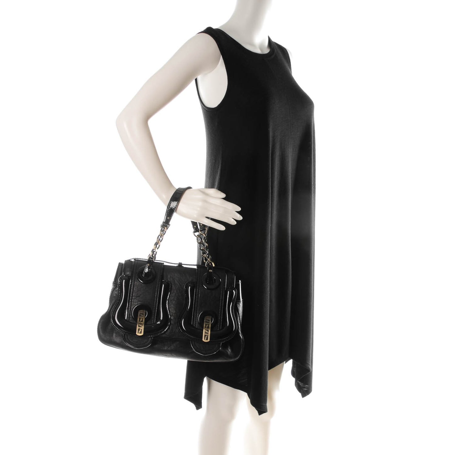 Nappa Patent B Bag Black